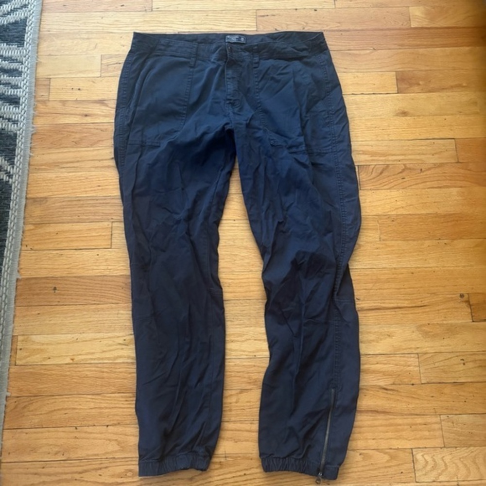 Abercrombie & Fitch Blue Twill Joggers Size 14